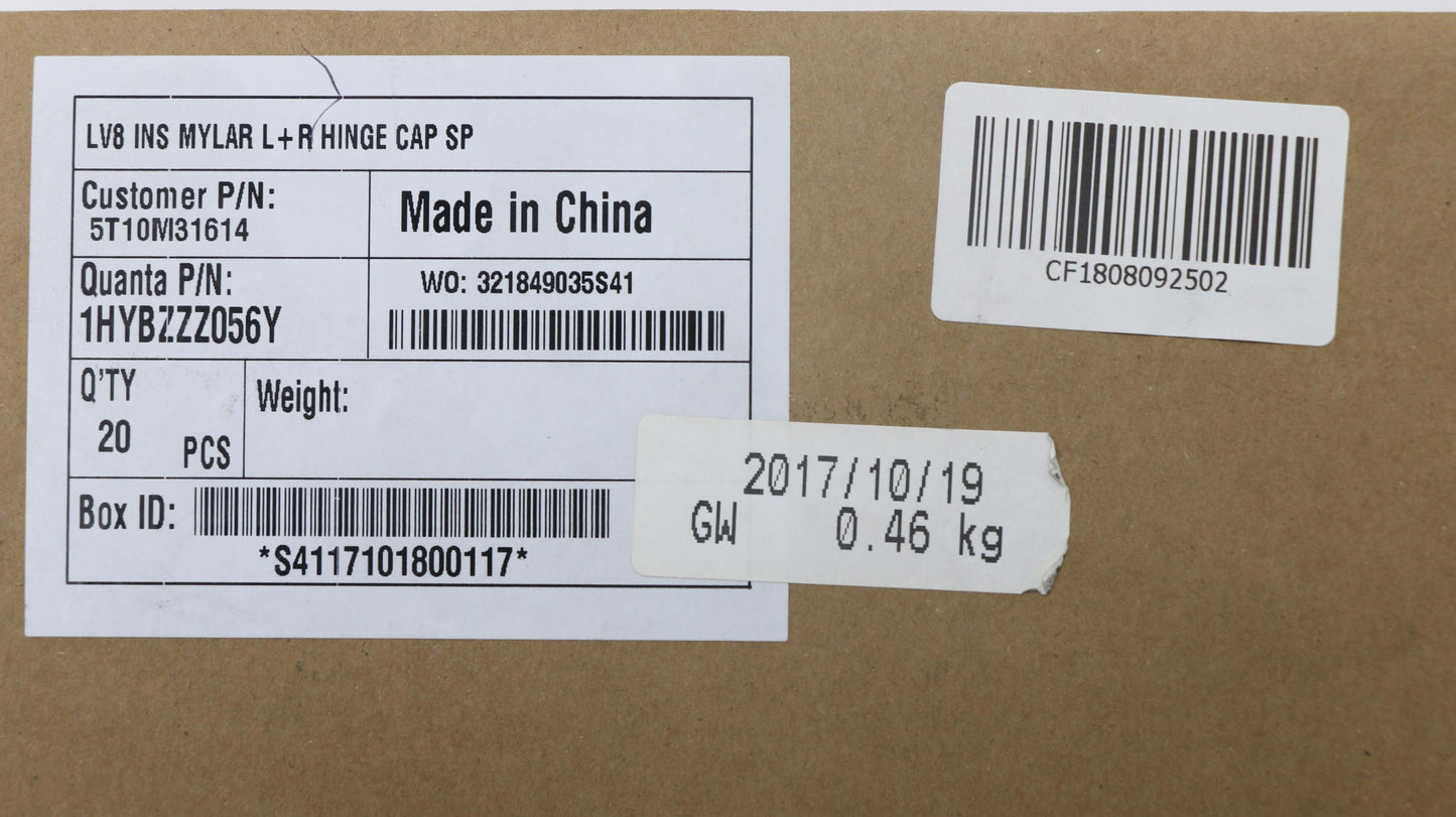 Lenovo Lv8 Ins Mylar L+R Hinge Cap Sp - 5T10M31614