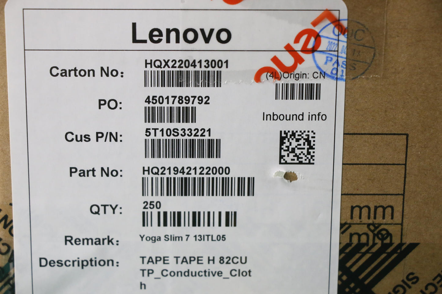 Lenovo Tape Tape H 82Cu Tp_Conductive - 5T10S33221