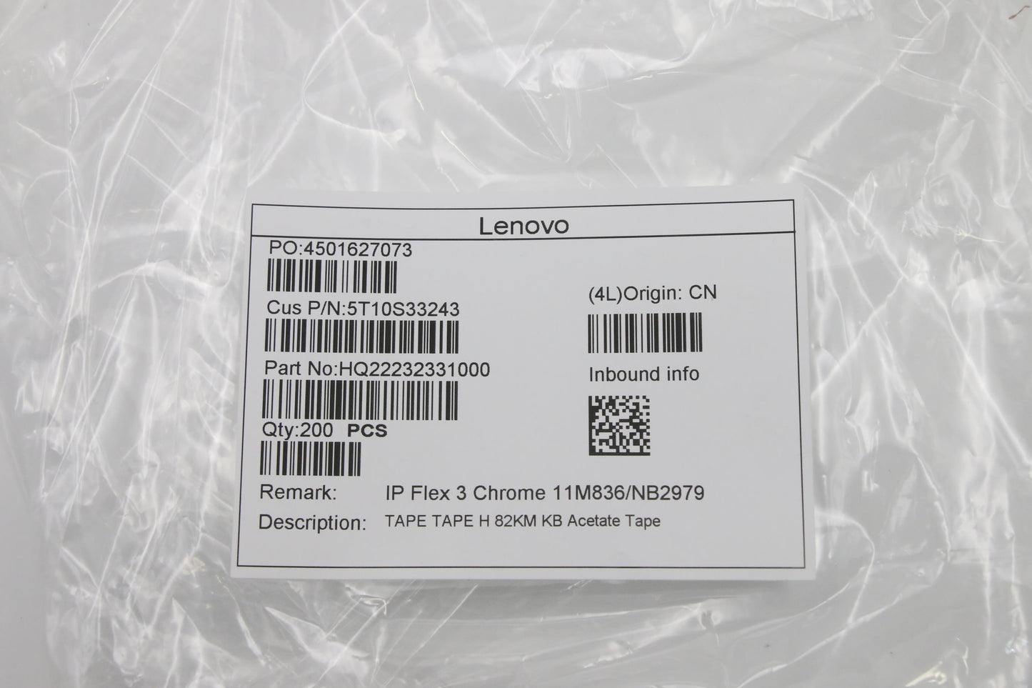 Lenovo Tape Tape H 82Km Kb Acetate Ta - 5T10S33243