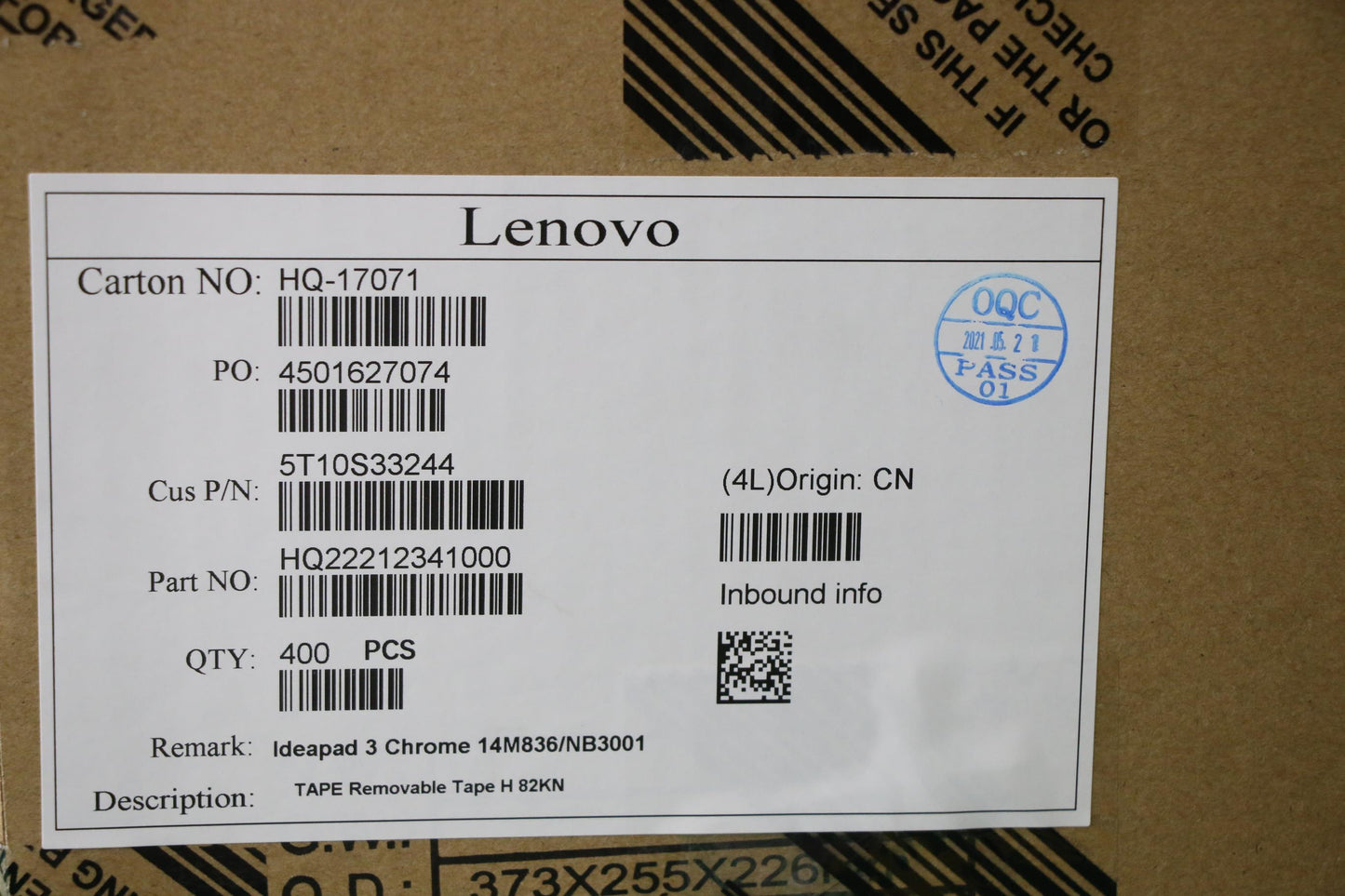 Lenovo Tape Removable Tape H 82Kn - 5T10S33244