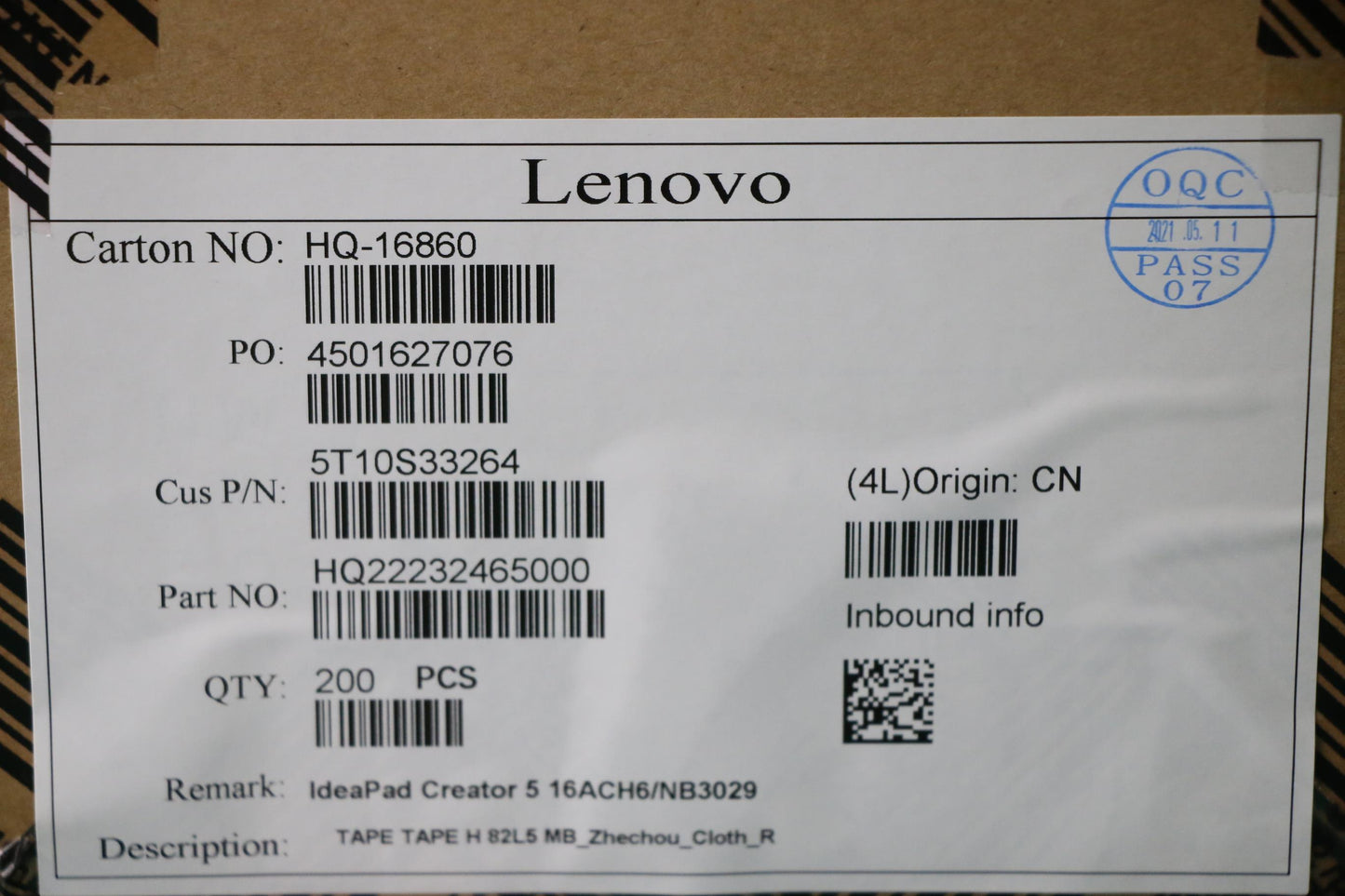 Lenovo Tape Tape H 82L5 Mb_Zhechou_Cl - 5T10S33264