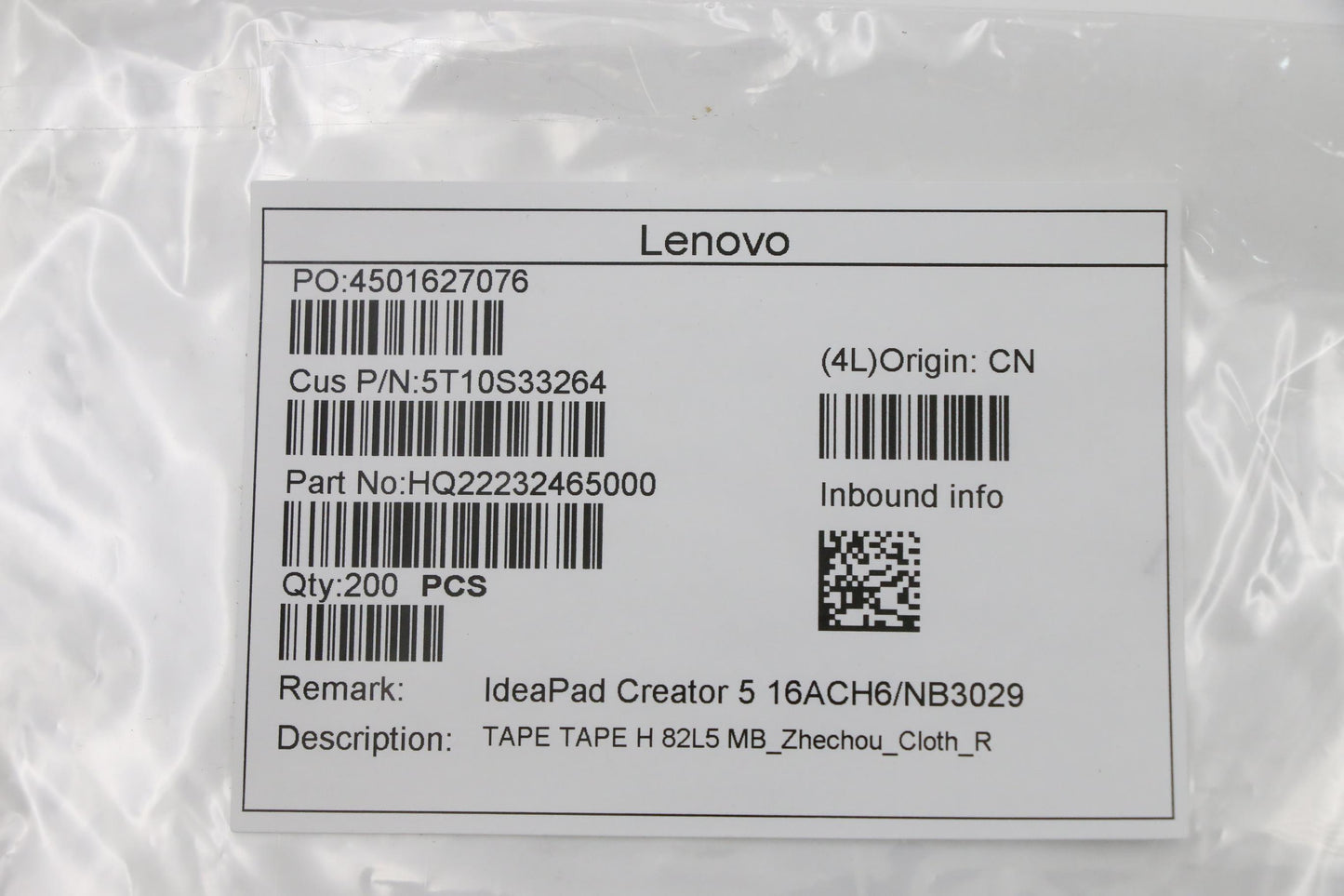 Lenovo Tape Tape H 82L5 Mb_Zhechou_Cl - 5T10S33264
