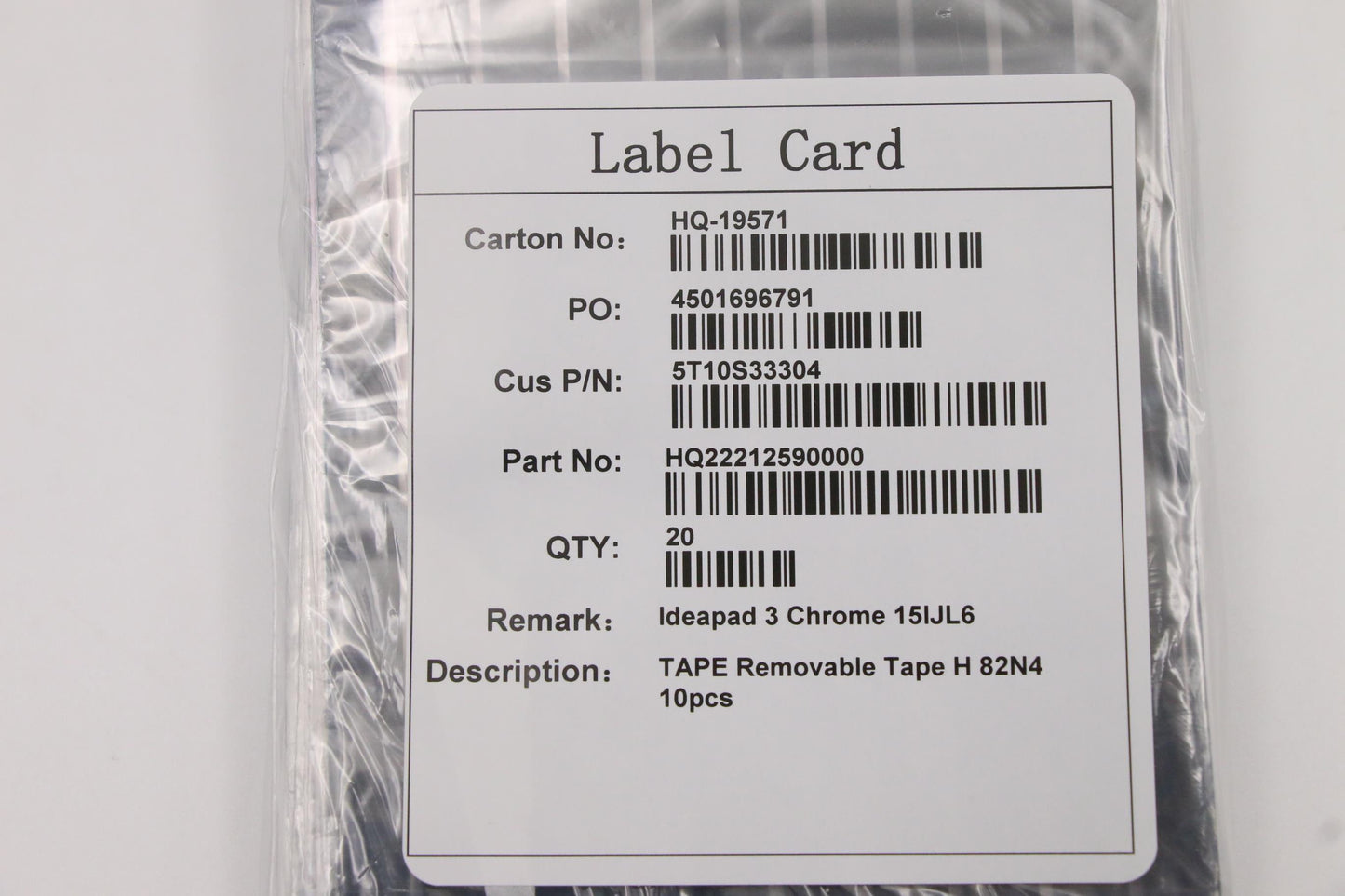 Lenovo Tape Removable Tape H 82N4 10P - 5T10S33304
