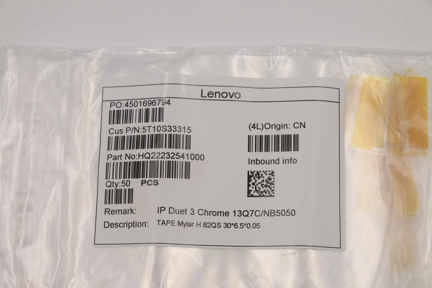 Lenovo Tape Mylar H 82Qs 30*6.5*0.05 - 5T10S33315