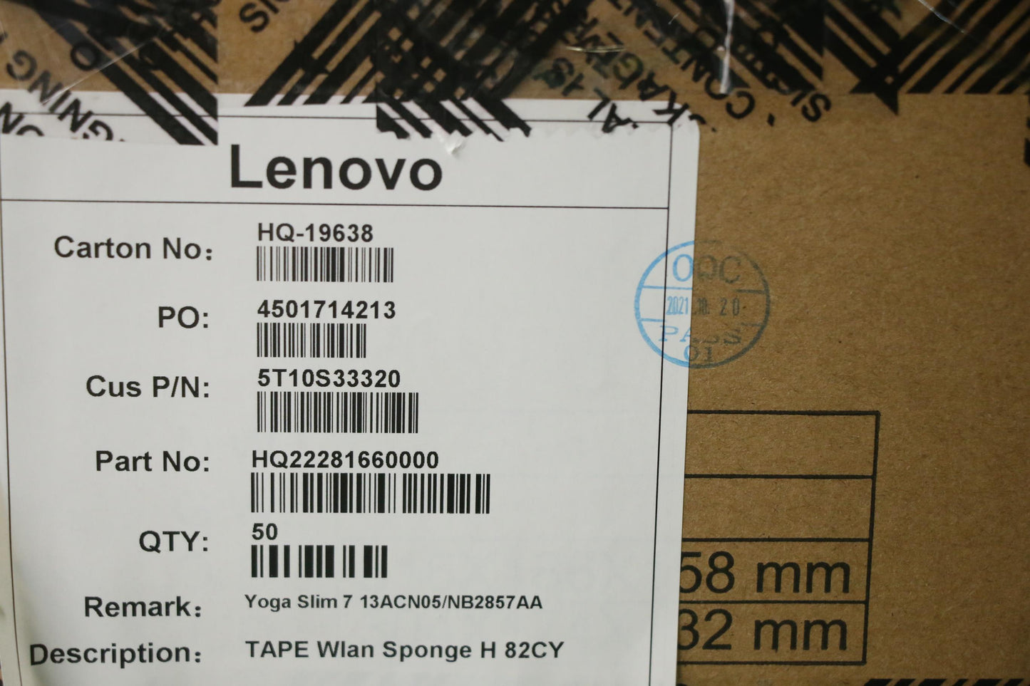 Lenovo Tape Wlan Sponge H 82Cy - 5T10S33320