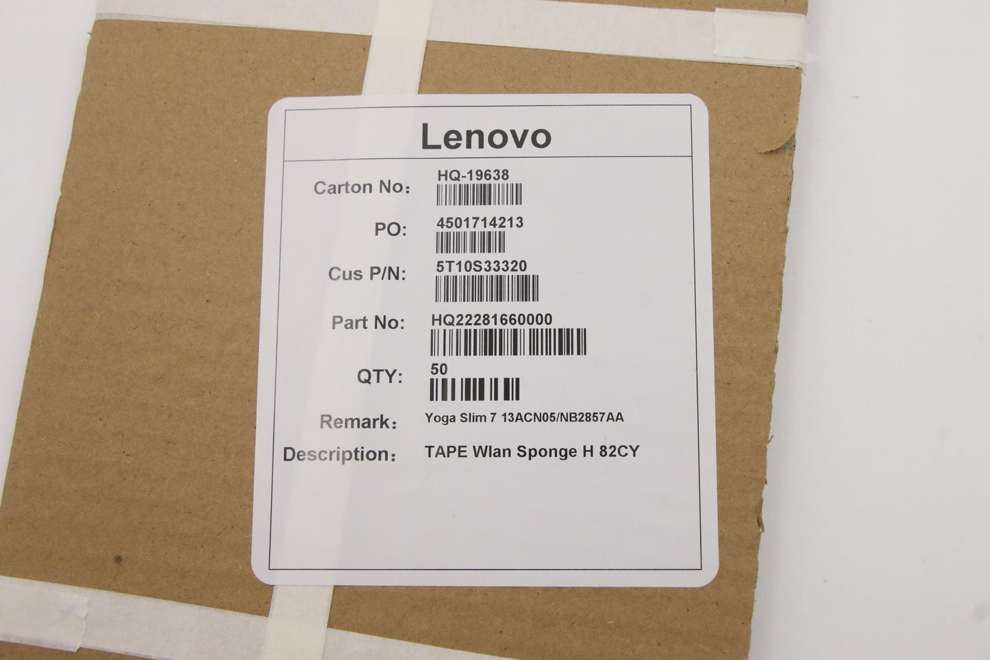 Lenovo Tape Wlan Sponge H 82Cy - 5T10S33320