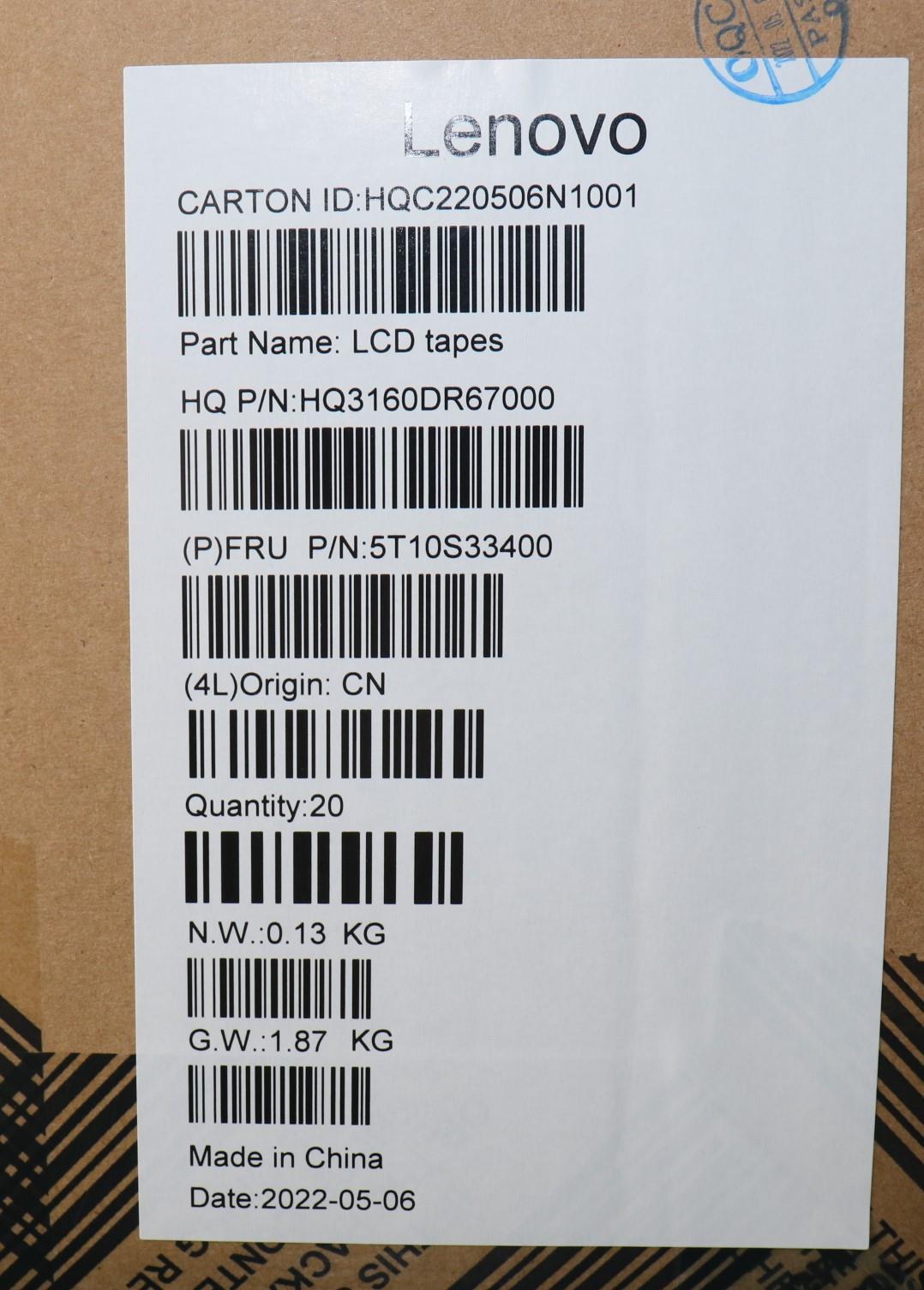 Lenovo Tape Removable Tape H 82T6 (L+ - 5T10S33400