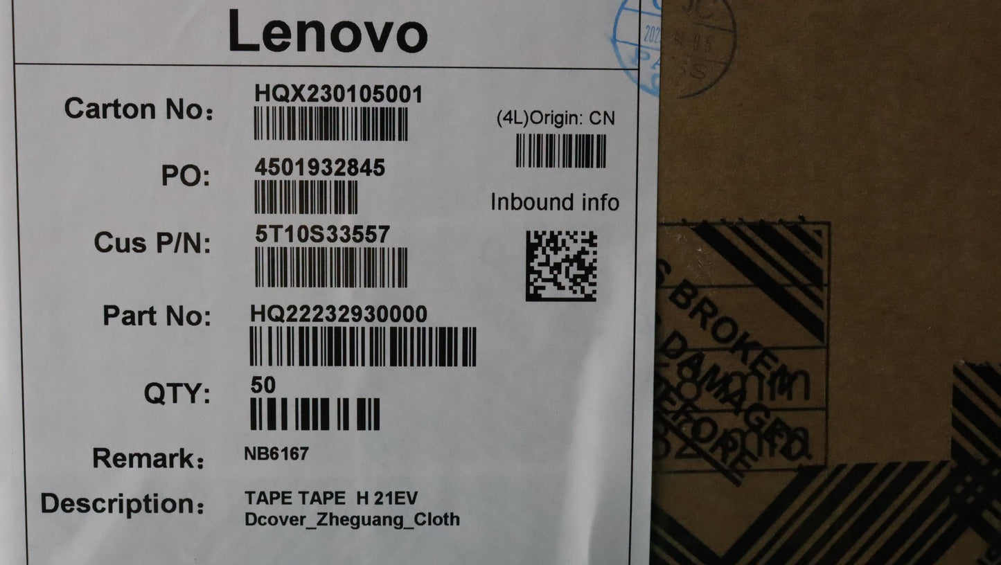 Lenovo Tape Tape H 21Ev Dcoverzheguan - 5T10S33557