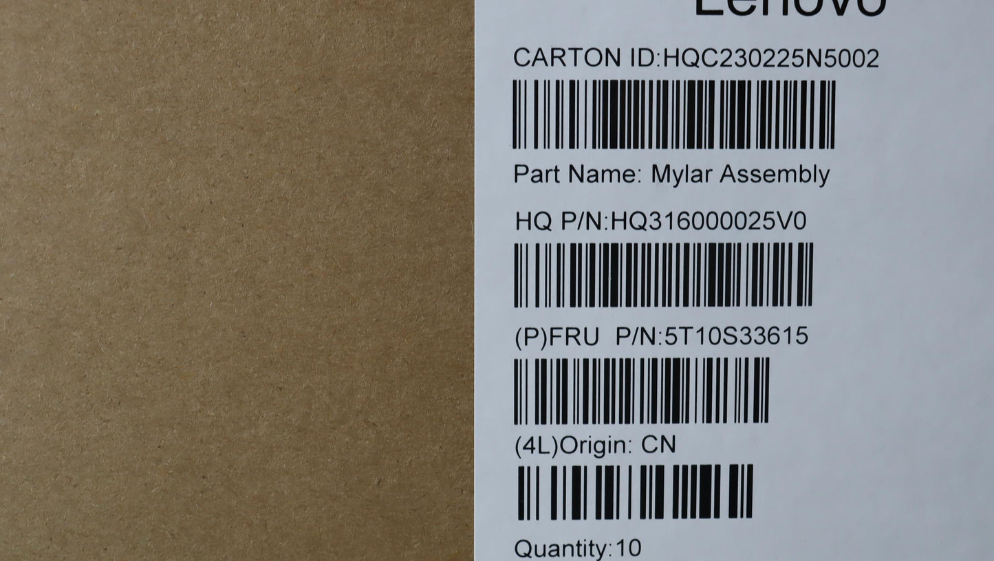 Lenovo Tape D Cover Zhecou Mylar L H - 5T10S33615