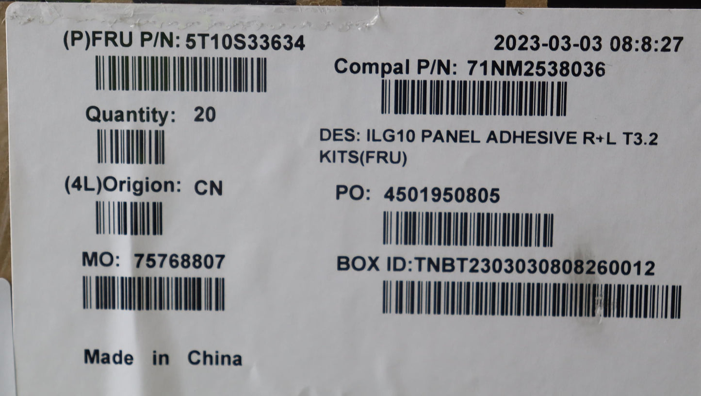 Lenovo Tape Removable Tape R+L C 82Xv - 5T10S33634
