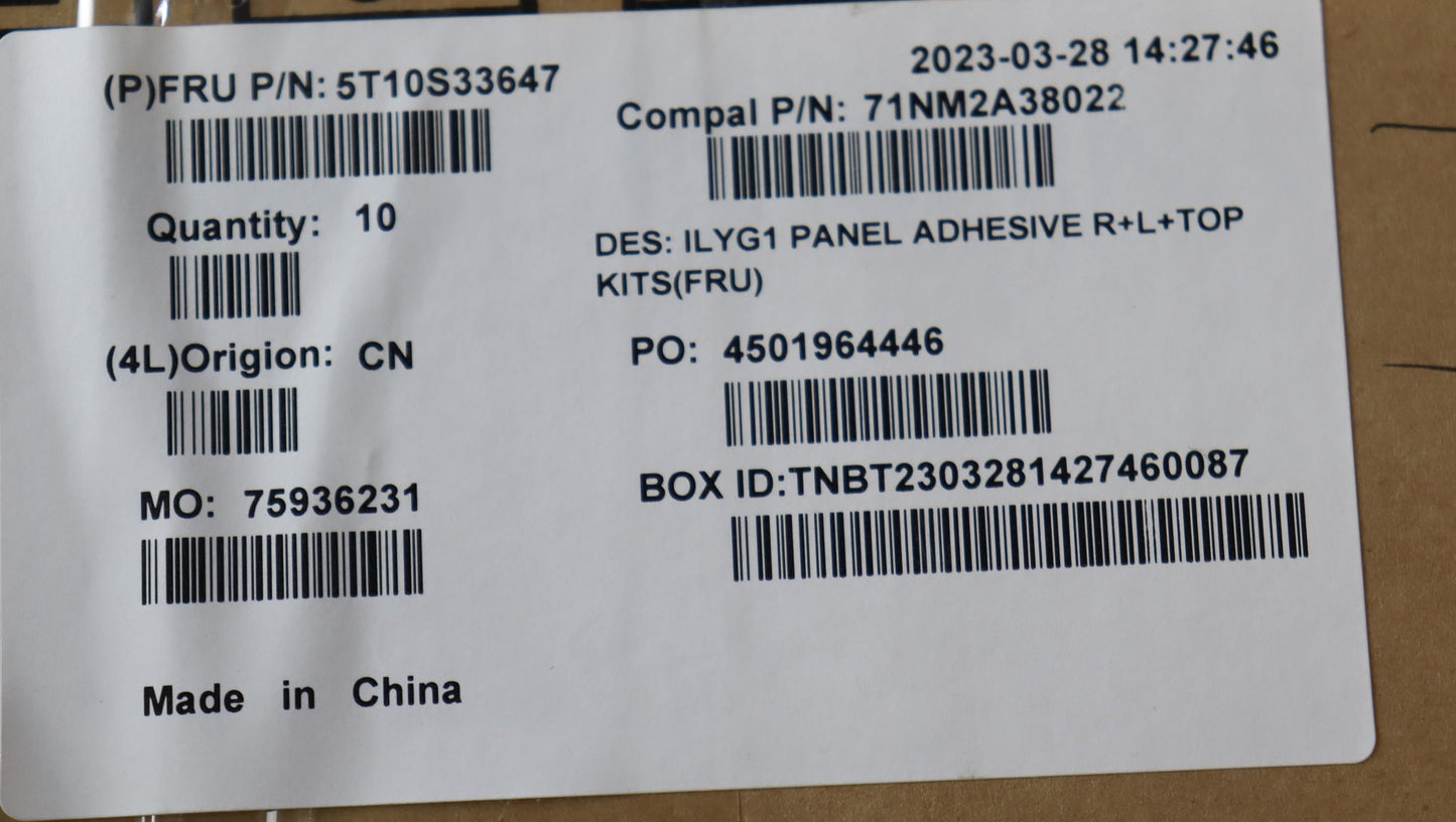 Lenovo Tape Removable Tape R+L+Top C - 5T10S33647