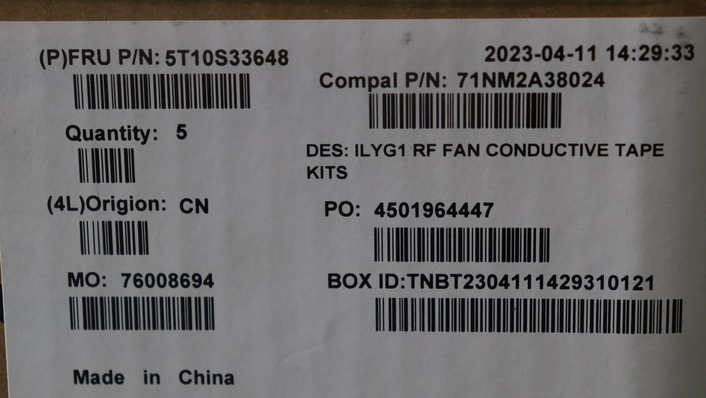 Lenovo Tape Rf Conductive Tape C 82Y3 - 5T10S33648