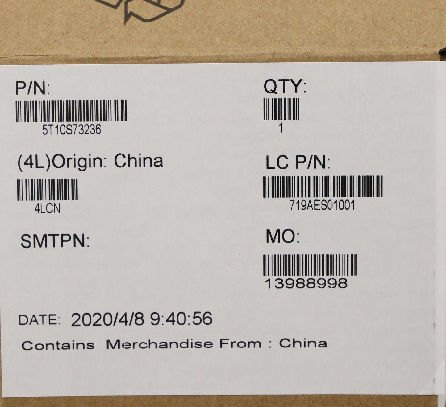 Lenovo Adhesive Tape for FE5A0 A-Cover Assembly - 5T10S73236