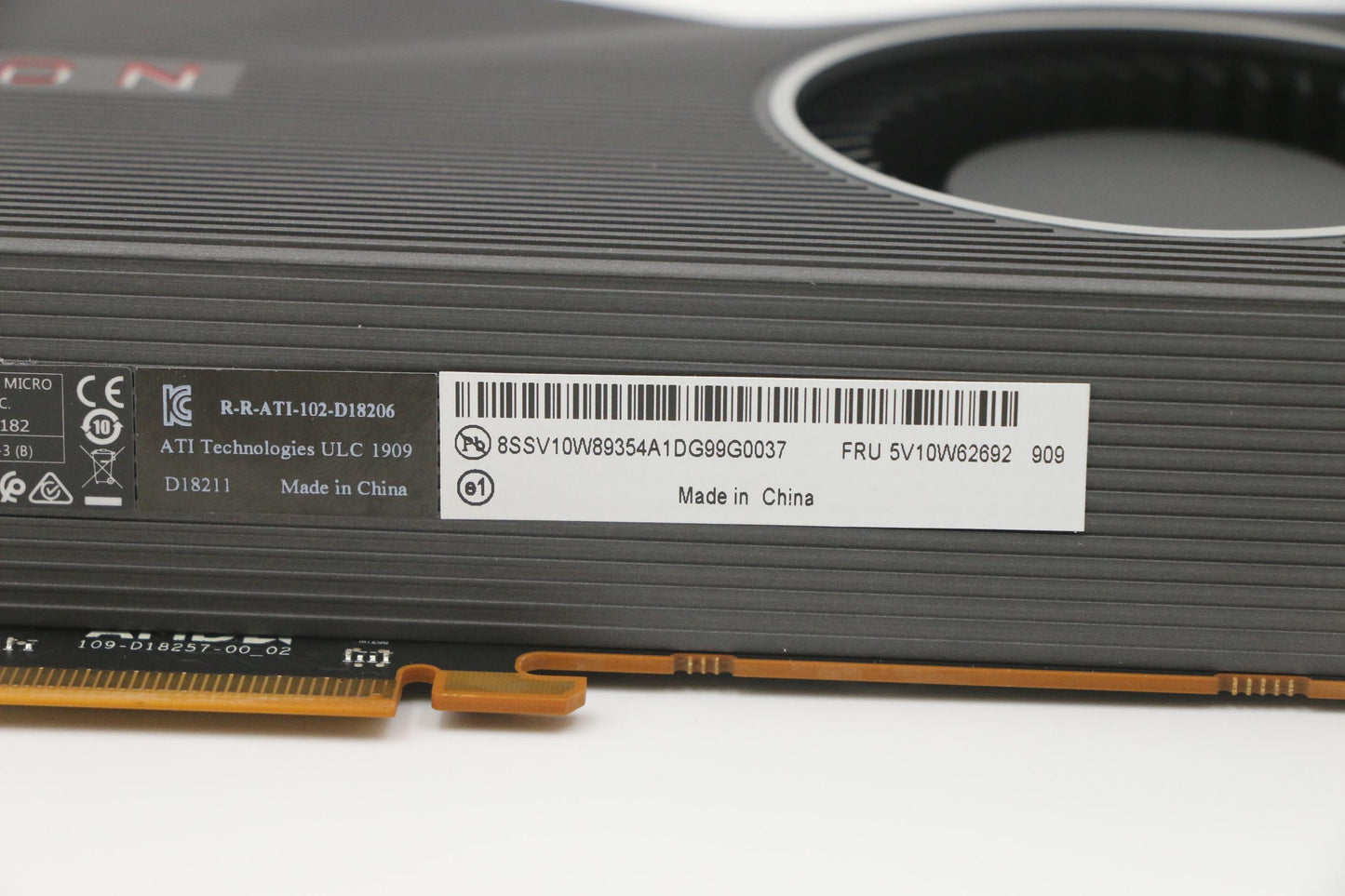 Lenovo Video Card Amd@Rx5700Xt@8G D6 - 5V10W62692