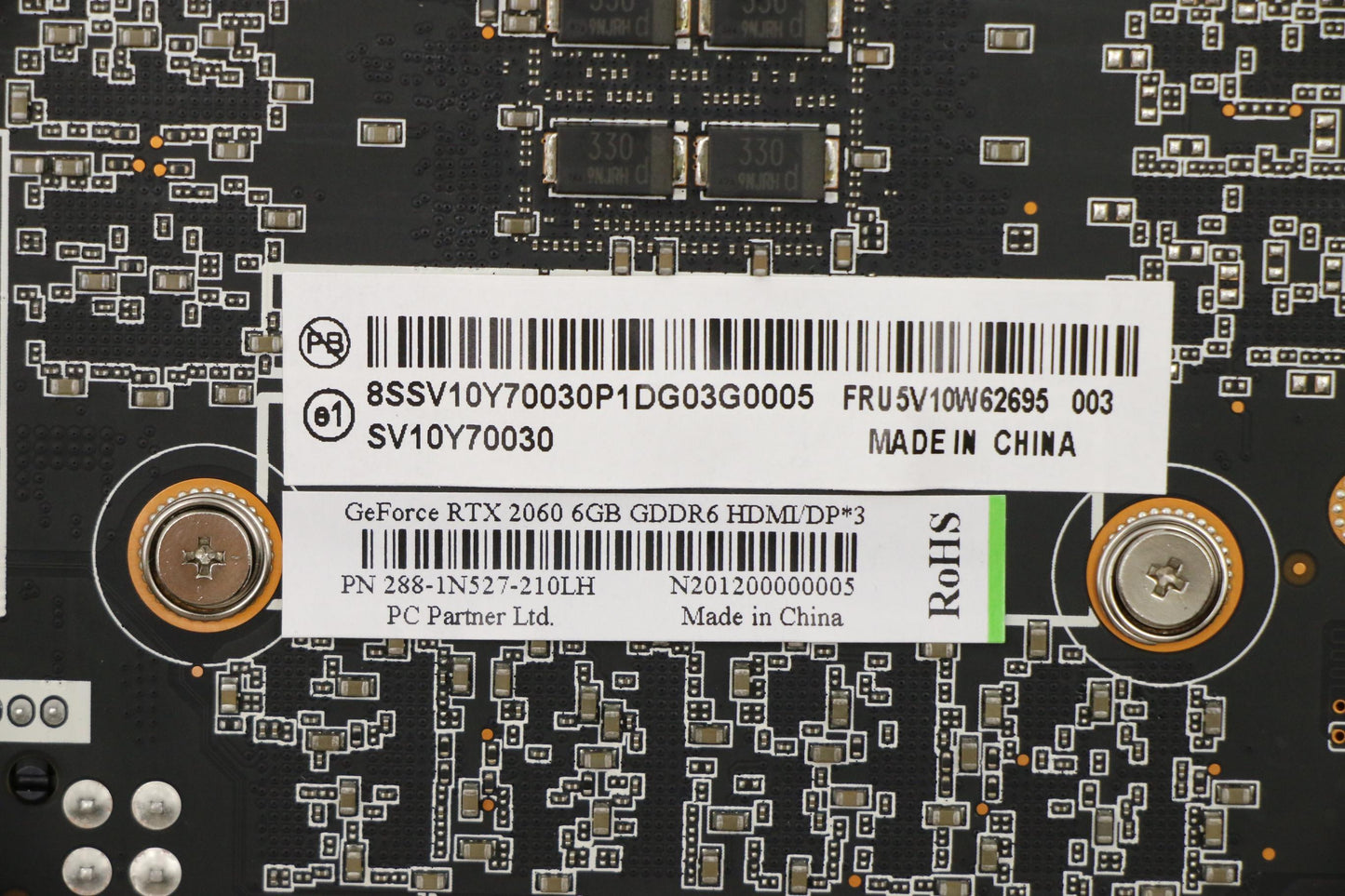 Lenovo Vga Card Pcp Rtx2060 Cd 6G/D6/ - 5V10W62695