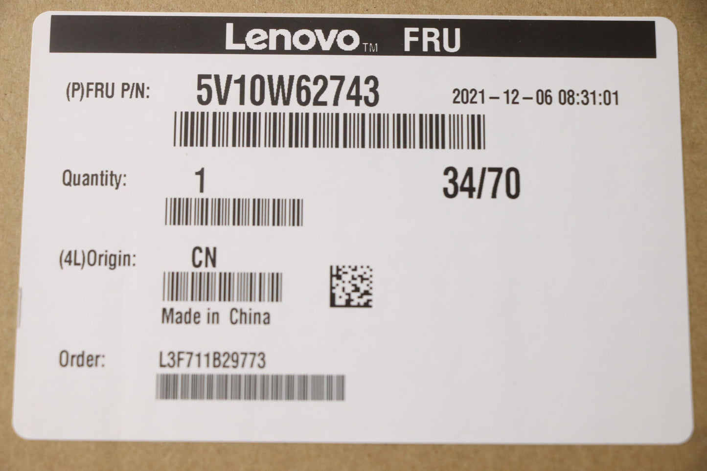 Lenovo Video_Card Bld@Rtx3060@12G/D6/ - 5V10W62743