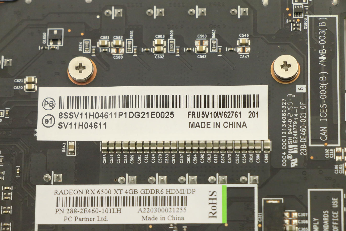 Lenovo Video_Card Pcp@Rx 6500 Xt@4G/D - 5V10W62761