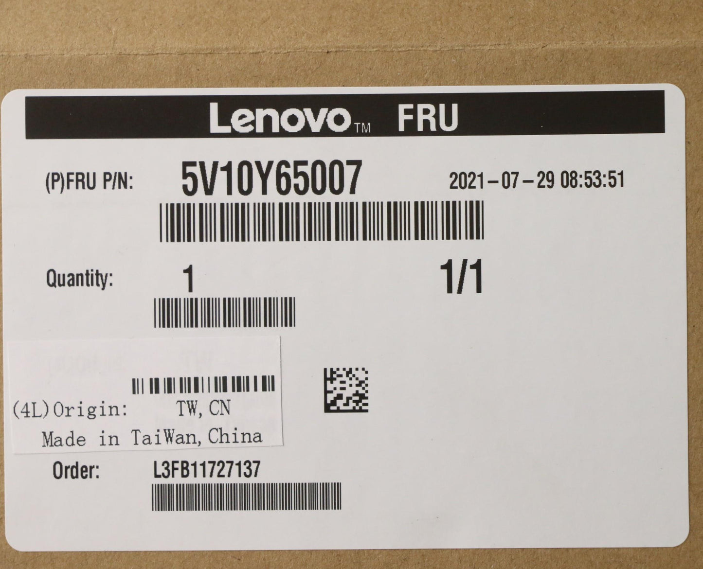 Lenovo Video_Card Amd Vega20 16Gb Mdp - 5V10Y65007