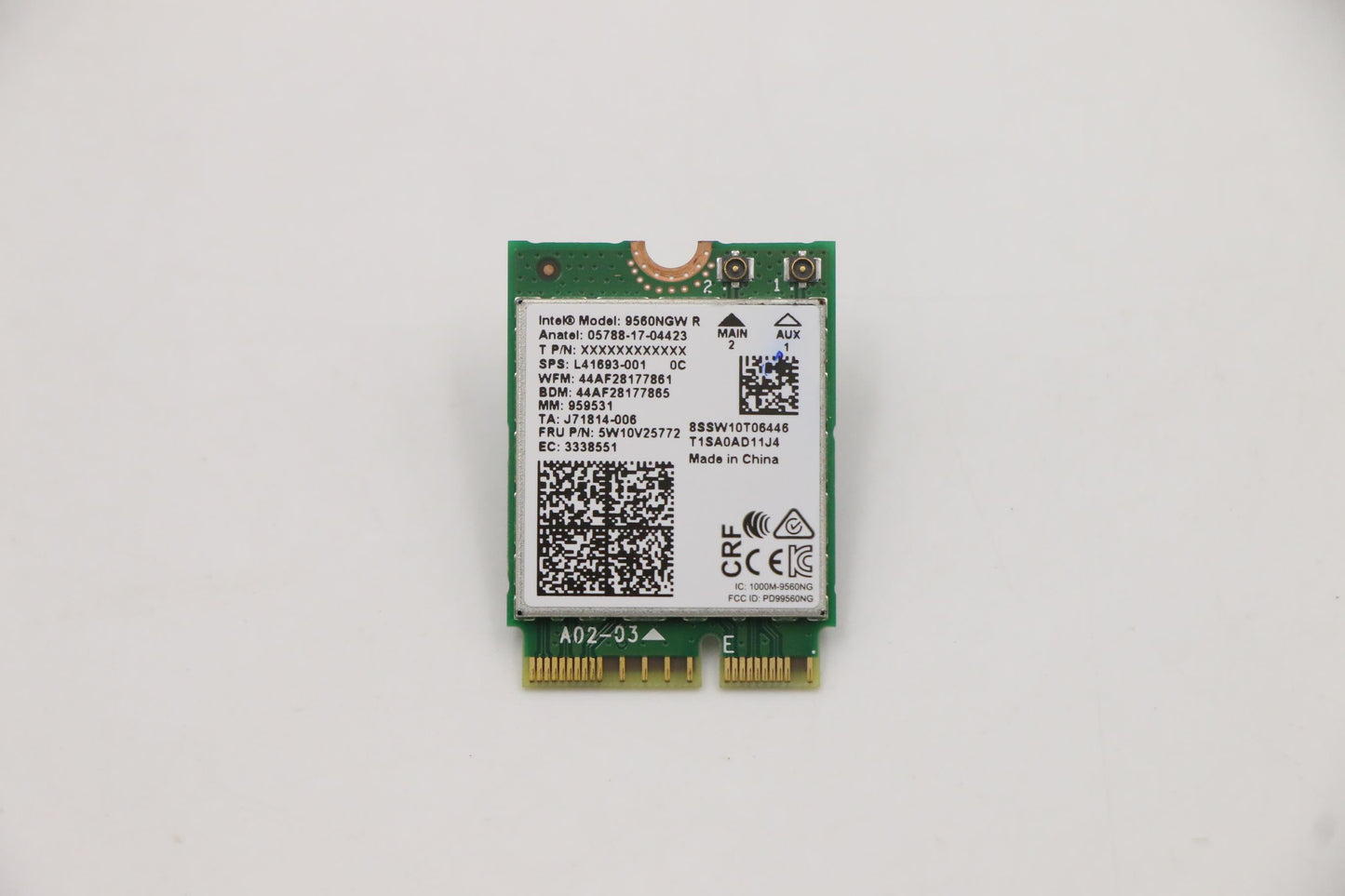 Lenovo (5W10V25772) Dual Band Wireless WiFi Card