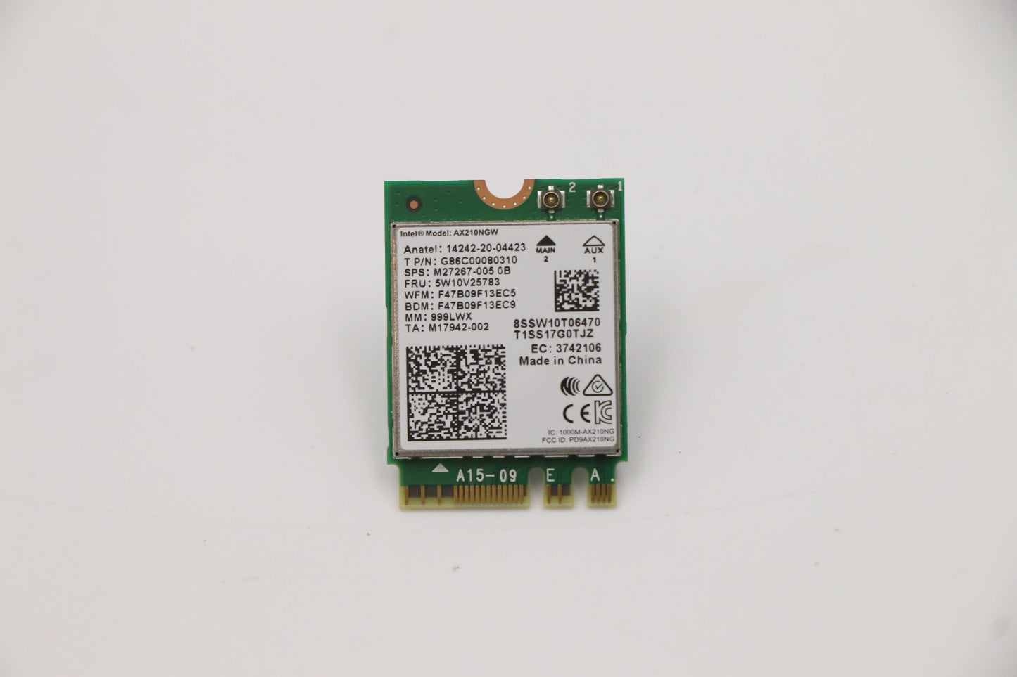 Lenovo AX210 Wireless Module, CMB, IN, vPro - 5W10V25783