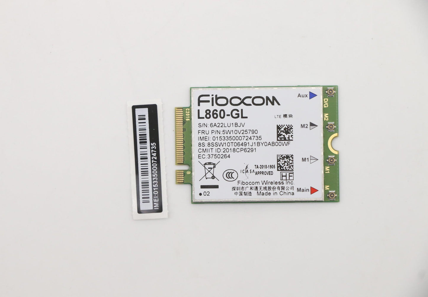 Lenovo Wireless Card, CMB, FBC, L860 V2 Firmware - 5W10V25790