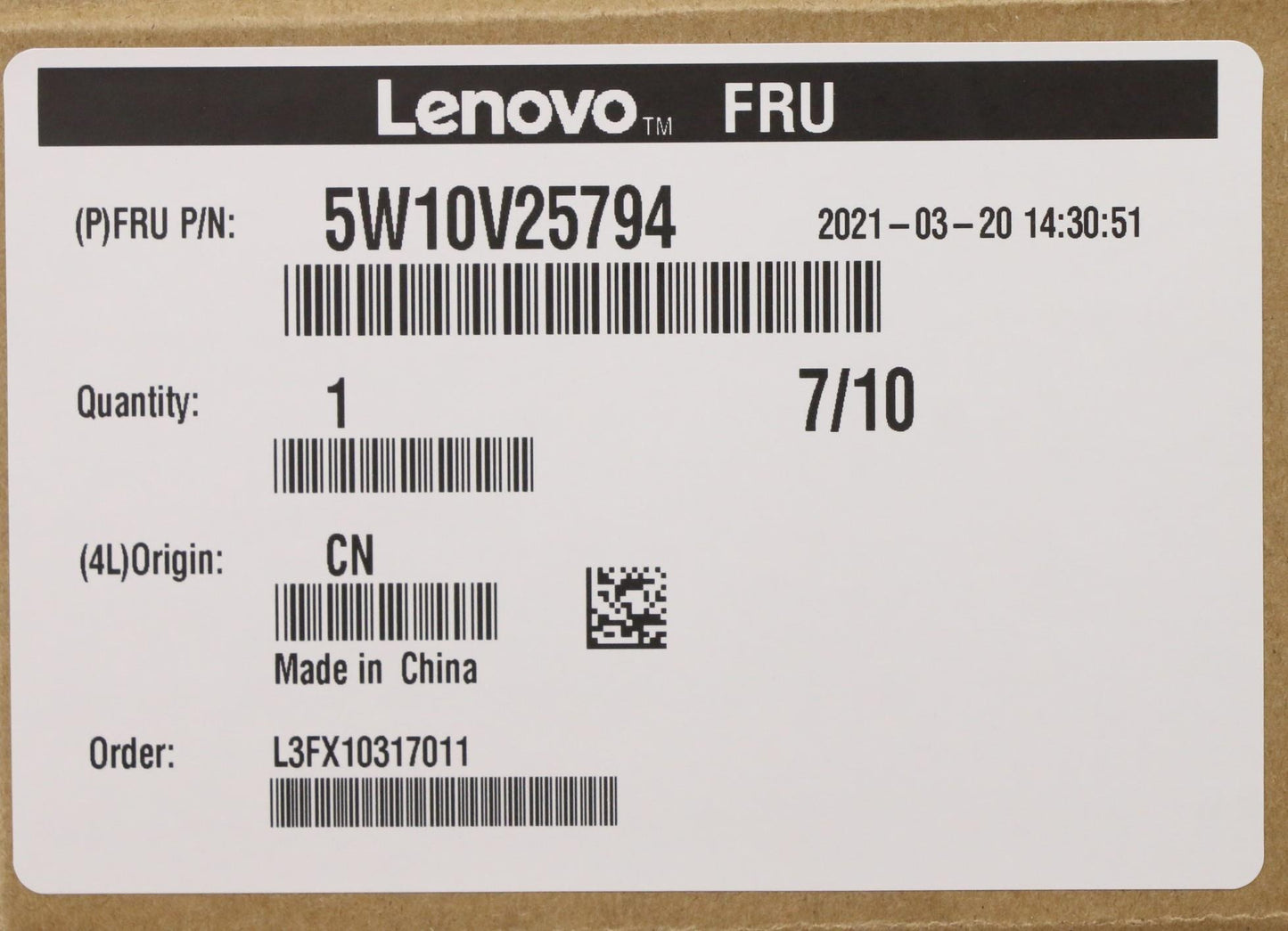 Lenovo Wireless WAN Adapter, QTL EM05 CAT4 - 5W10V25794