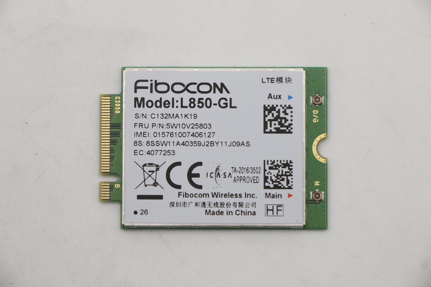 Lenovo L850 Wireless WAN Adapter with New Firmware - 5W10V25803