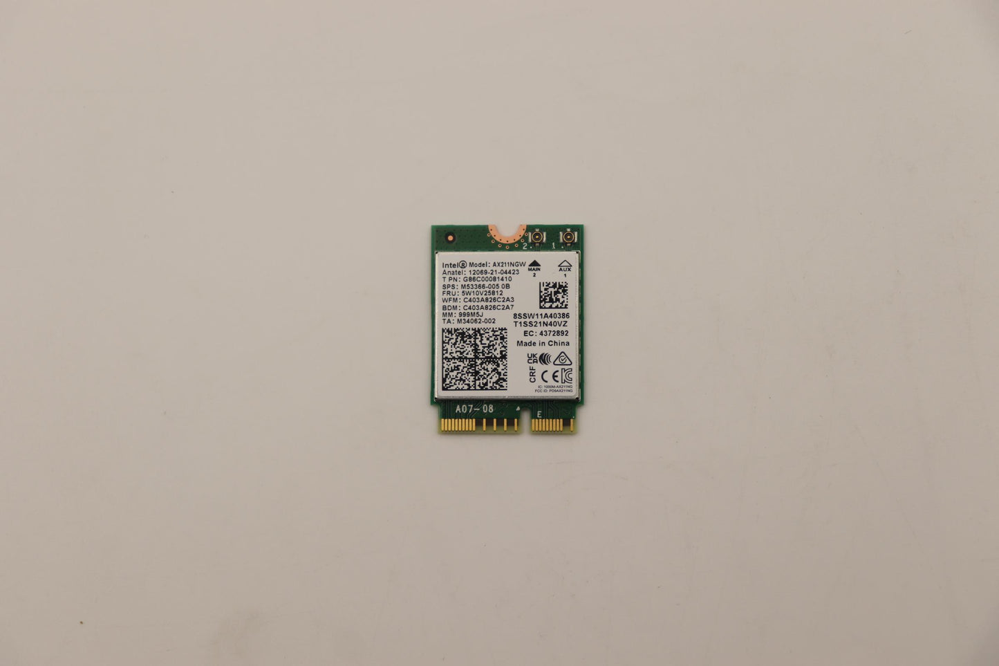 Lenovo Wireless Card, Intel AX211 NV - 5W10V25812