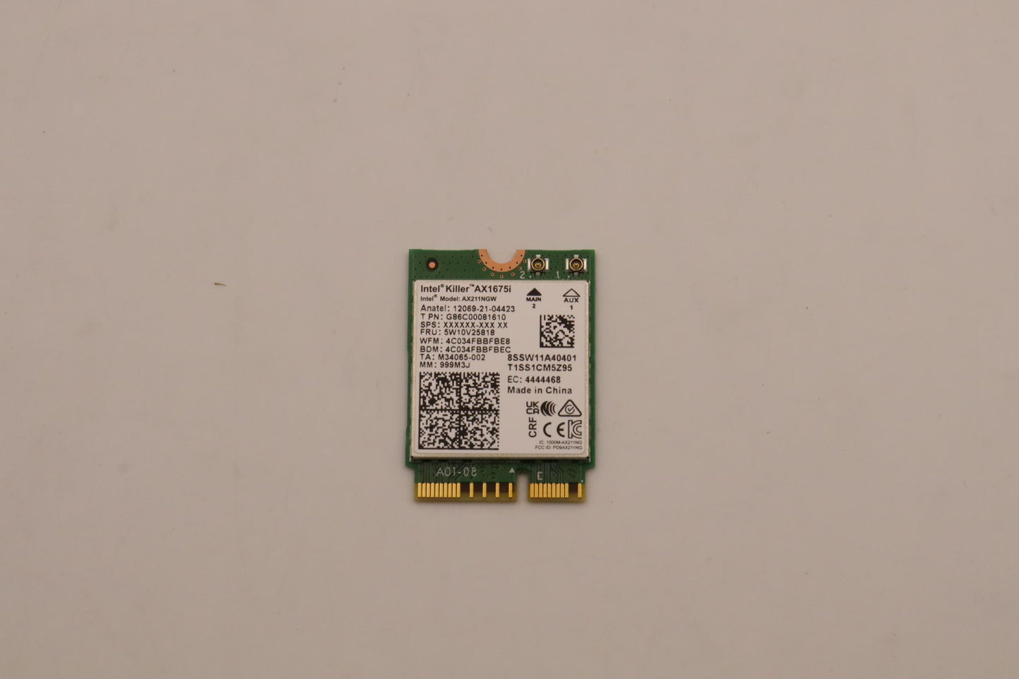 Lenovo Wireless Wireless,Cmb,In,Ax211 - 5W10V25818