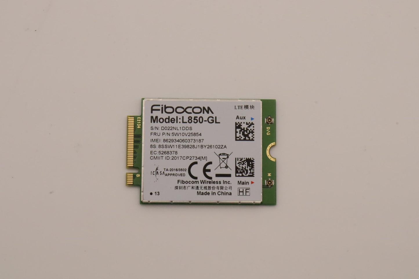 Lenovo Wireless Wireless,Wan,Fbc,L850 - 5W10V25854