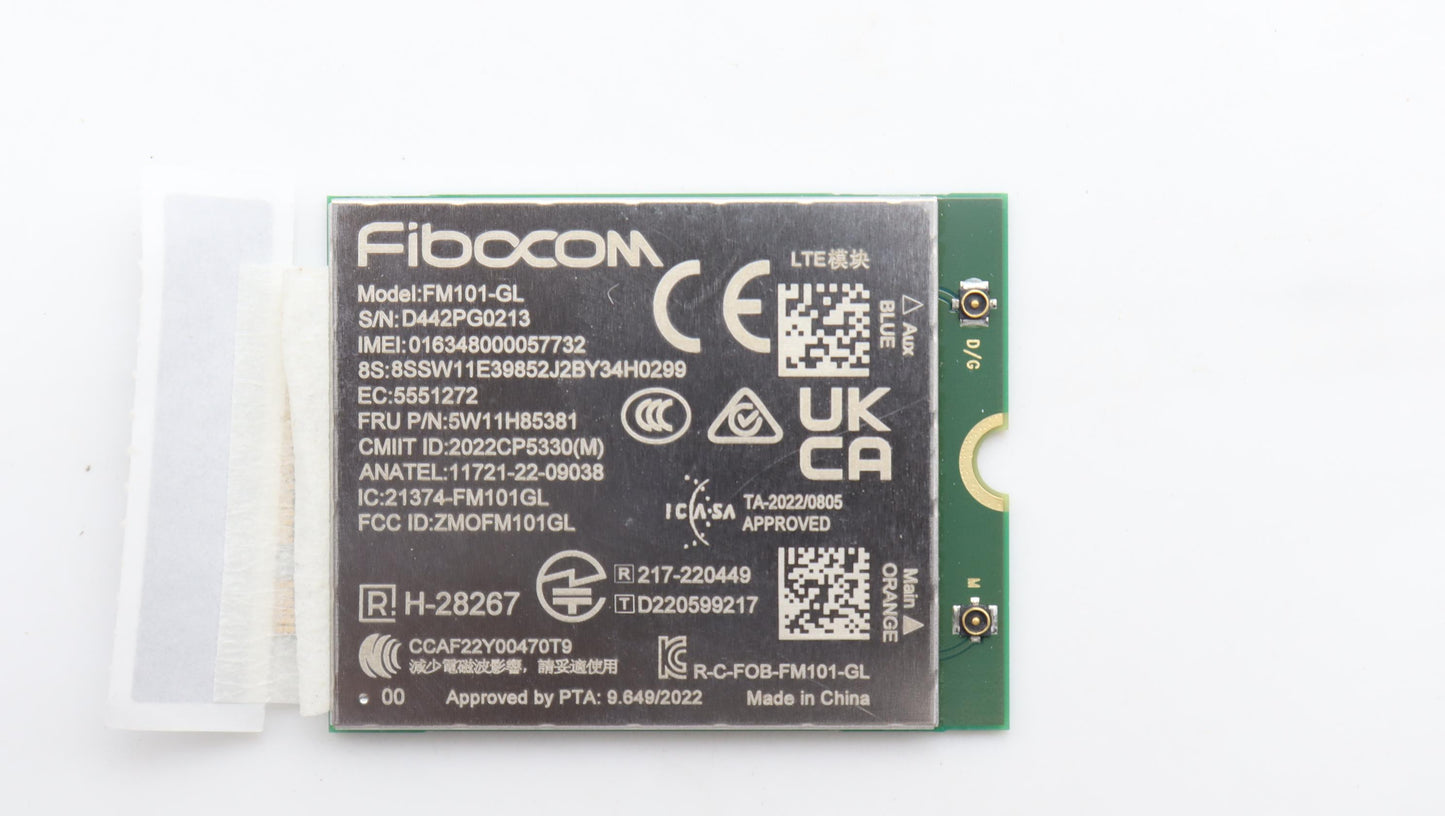 Lenovo Wireless Wireless,Wwann,Fbc,Fm - 5W11H85381