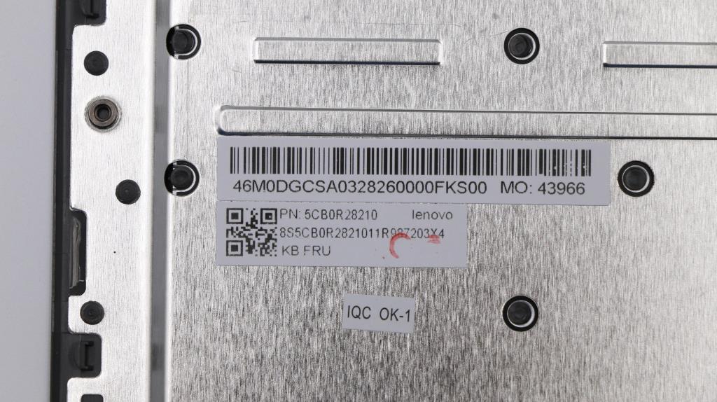 Lenovo Keyboard Internal Includes C-C - 5CB0R28210