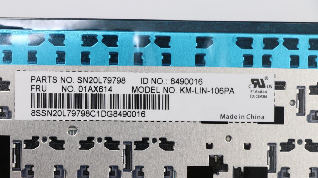 Lenovo Lin2 Kbd,Br,Chy - 01AX614