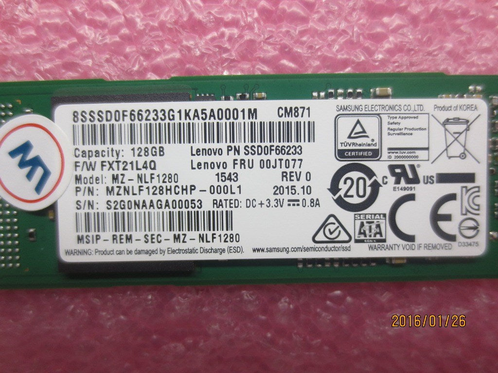 Lenovo 00JT077 Solid State Drive