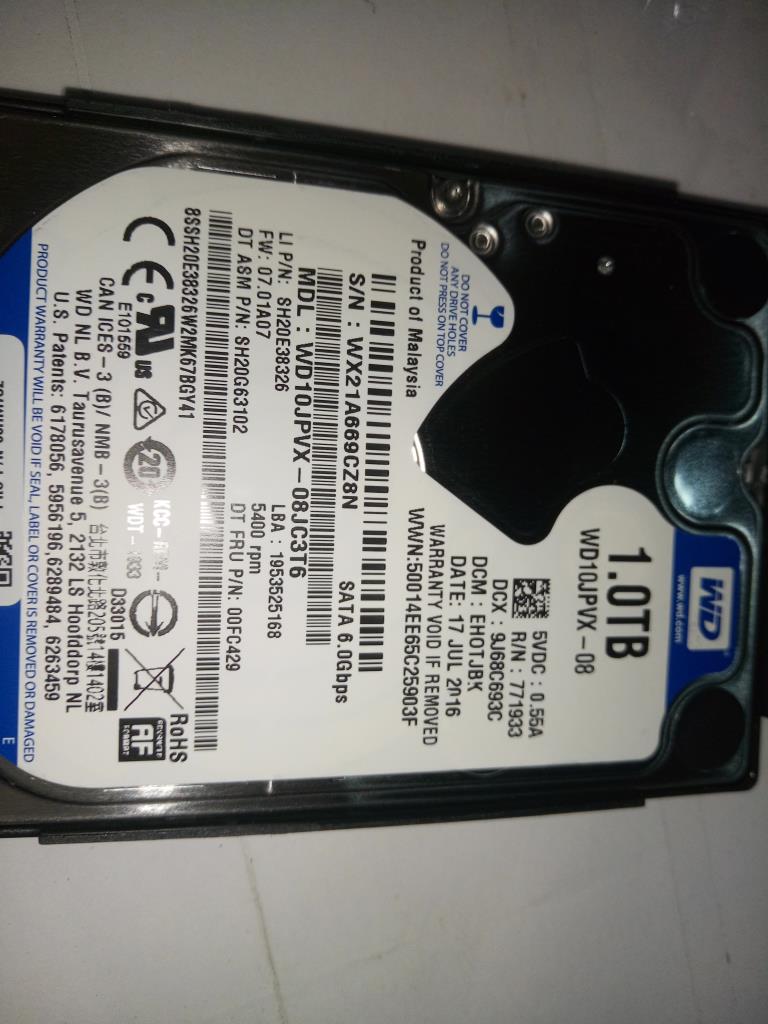 Lenovo Hd Hard Drives - 00HM732