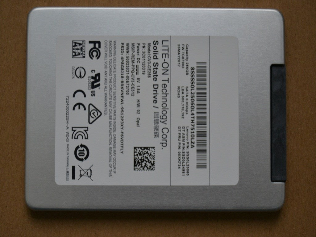 Lenovo Ssd Asm 256G,2.5-Inch ,7Mm,Sat - 00XK734