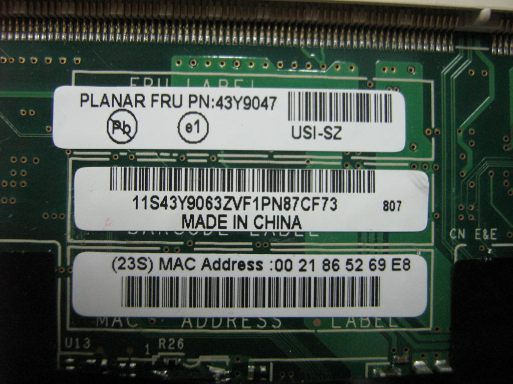 Lenovo System Boards - 43Y9047