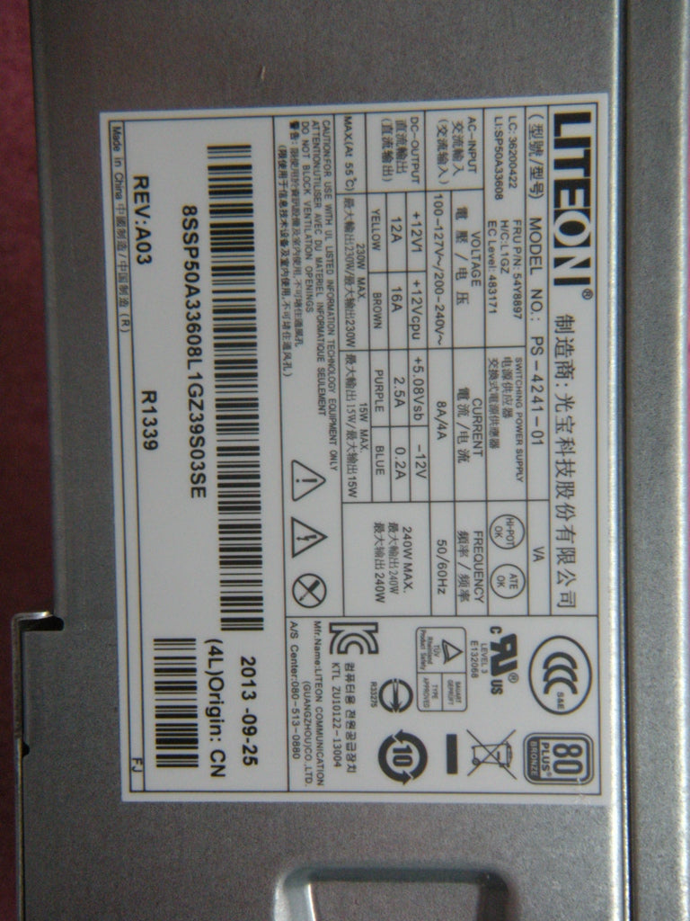 Lenovo 54Y8897 Power Supply