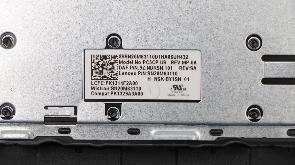 Lenovo USA English Keyboard with C-Cover Non-Backlit - 5CB0R34441