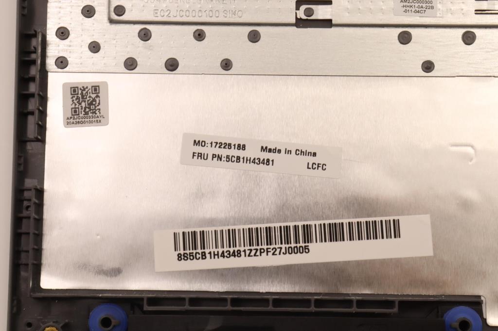 Lenovo Cover Upper Case Asmnordic L82 - 5CB1H43481