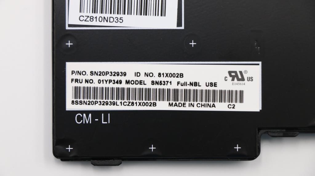 Lenovo 01YP349 Fru Como Fl Ltn Kb Bk Use