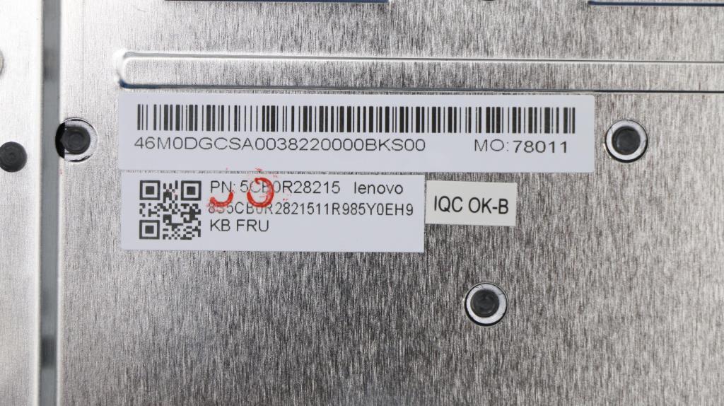 Lenovo Keyboard Internal Includes C-C - 5CB0R28215