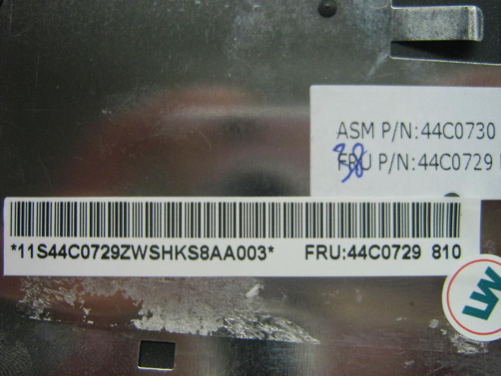 Lenovo Palmrest Assembly - 44C0729