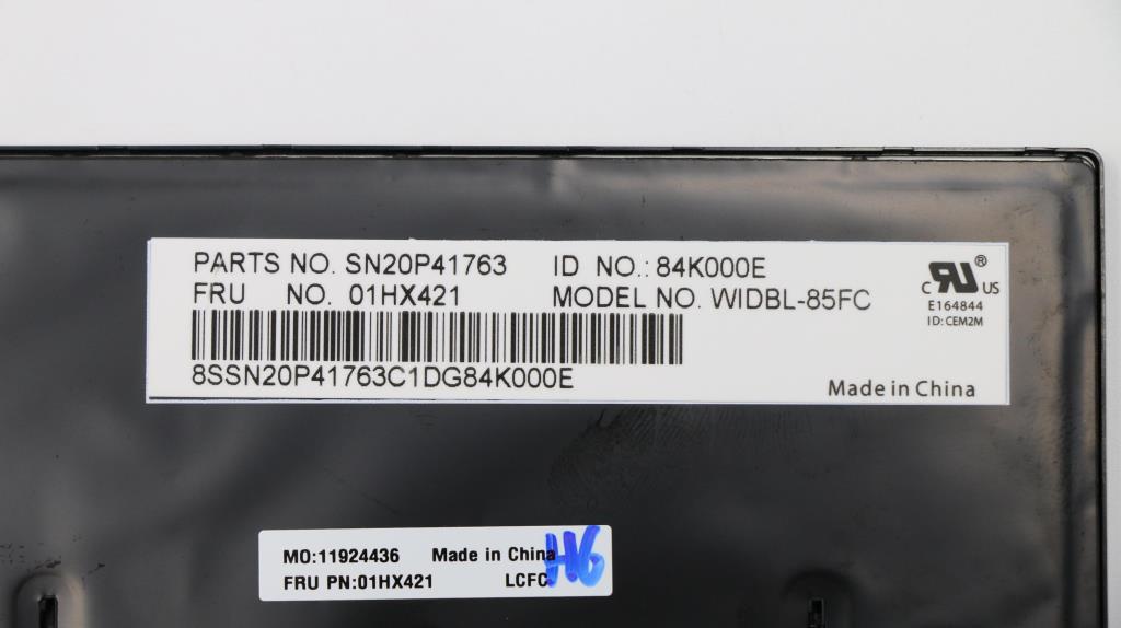 Lenovo Et480 Kb Chy Bl Kb Cfr - 01HX421