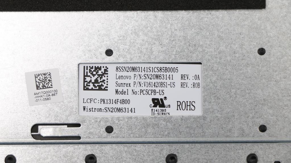 Lenovo Keyboard Internal Includes C-C - 5CB0R48070