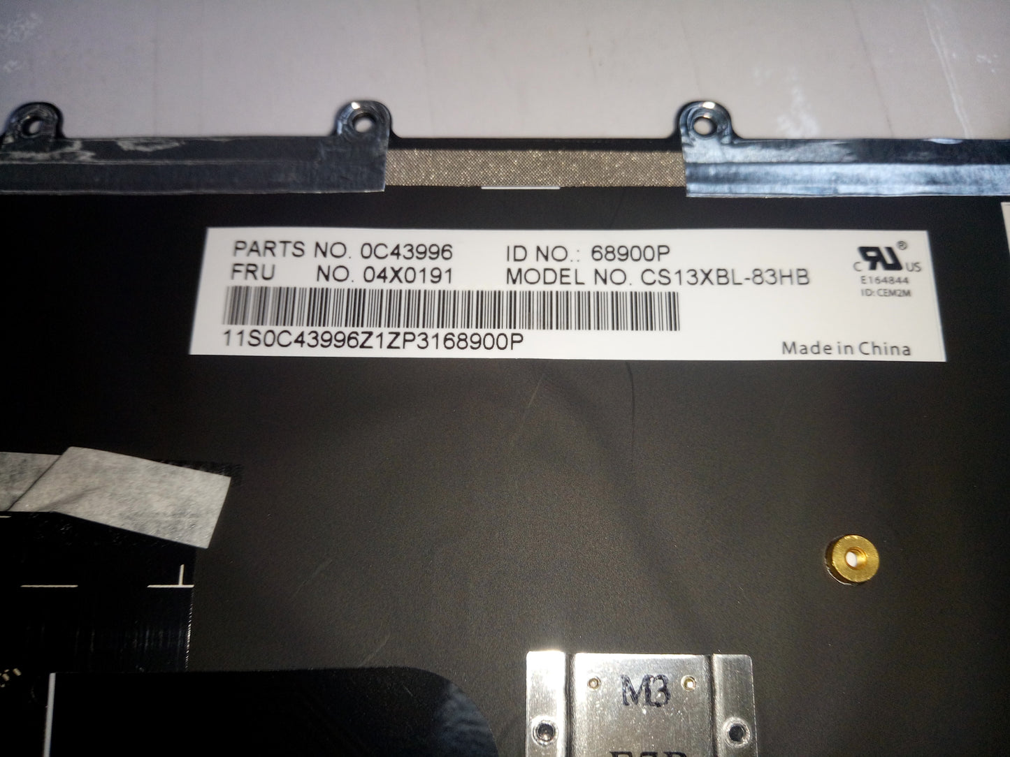 Lenovo Ki Keyboards Internal - 04X0191