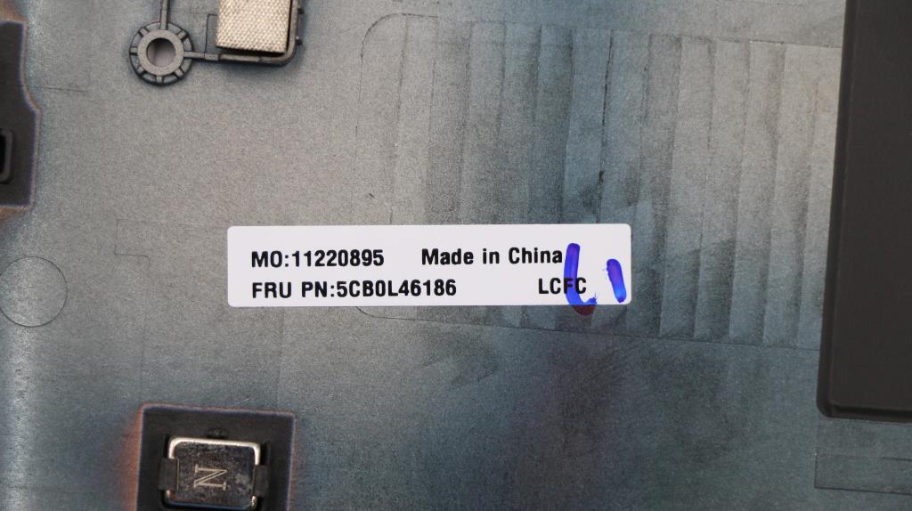 Lenovo Lower Case Cover, Black - 5CB0L46186