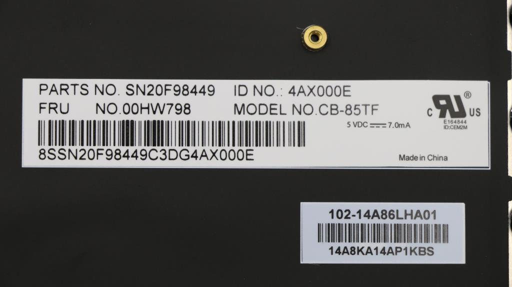 Lenovo Ki Keyboards Internal - 00HW798