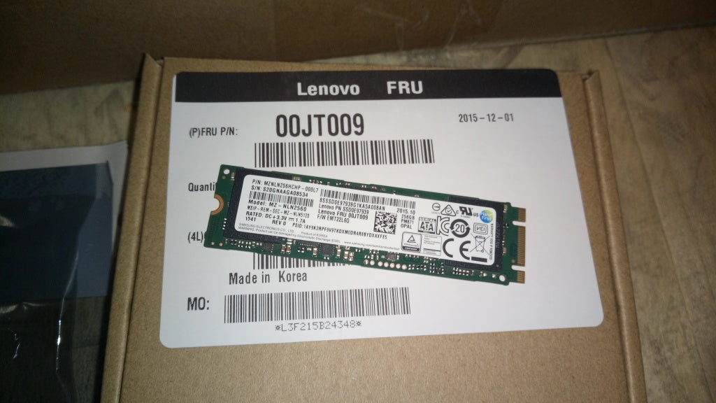 Lenovo 00JT009 256 Ssd