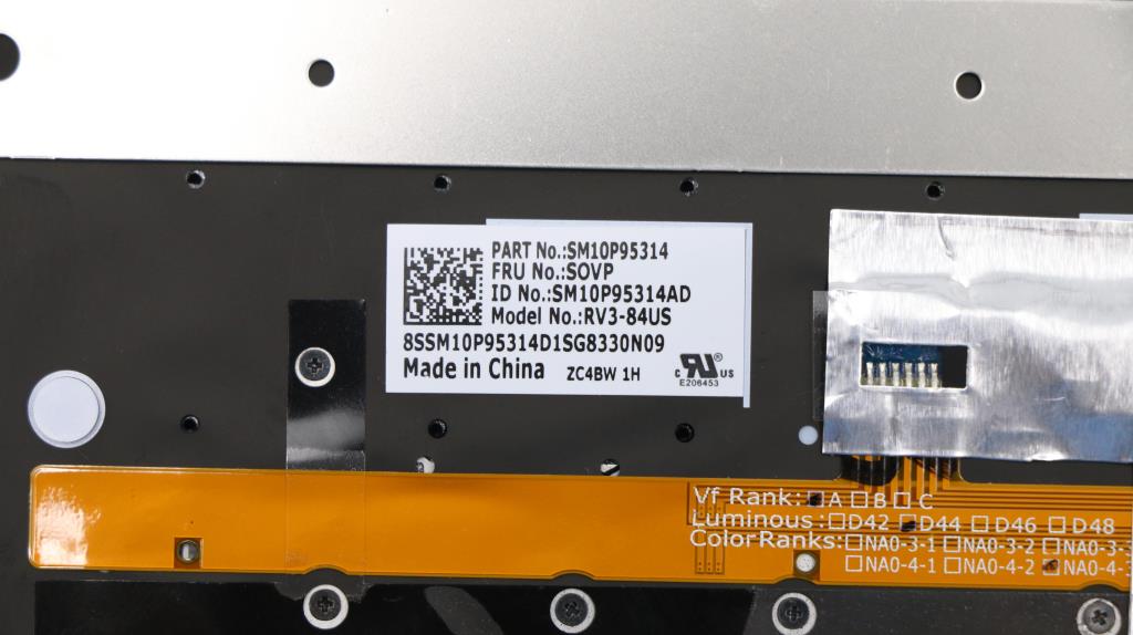 Lenovo Assembly Ccoverbkkbd Incbldfnf - 01LX798